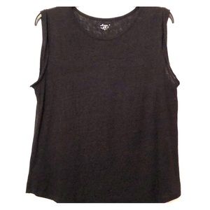 Loft Black Sleeveless Tee Size Medium